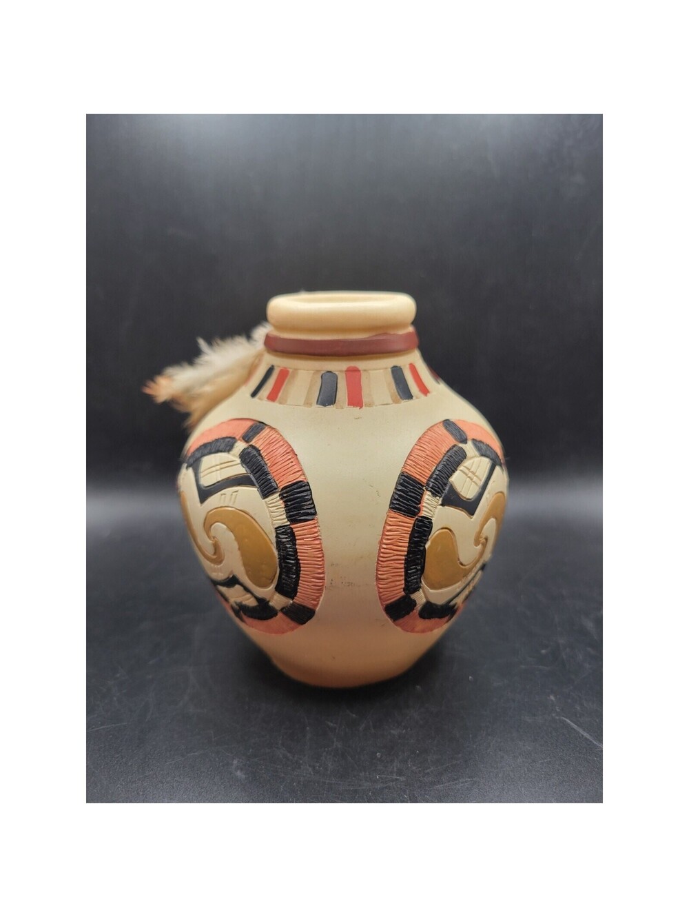 Southwestern Reflections Vase 4.5" Native American Horse - Picture 3 of 7